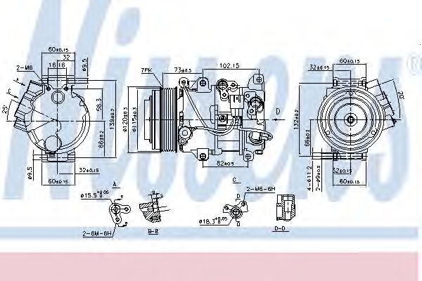 Компрессор кондиционера - Nissens 890141