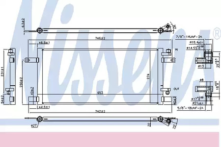 Конденсатор, кондиционер - Nissens 940376