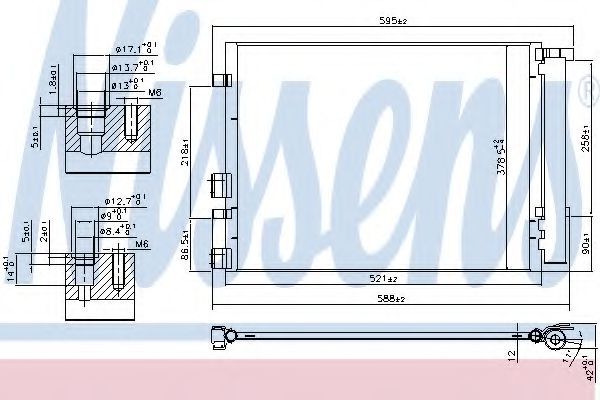 Конденсатор, кондиционер - Nissens 940404