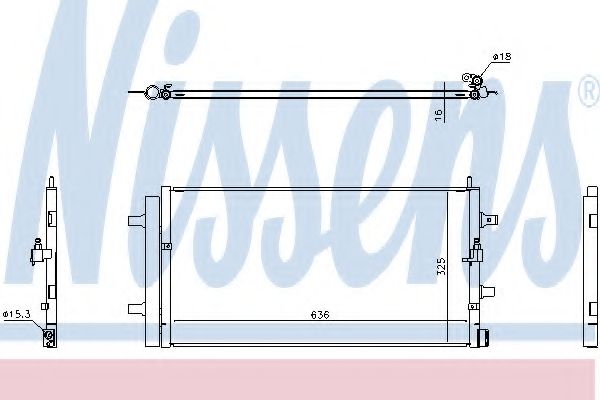 Конденсатор, кондиционер - Nissens 940454