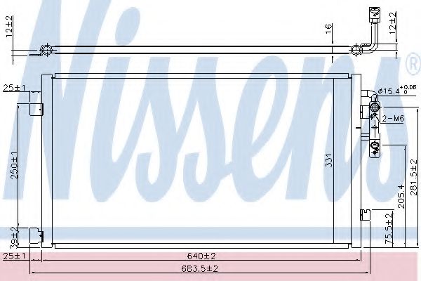 Конденсатор, кондиционер - Nissens 940457