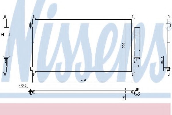 Конденсатор, кондиционер - Nissens 940467
