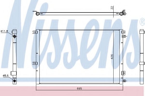 Конденсатор, кондиционер - Nissens 940468