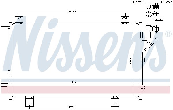 Конденсатор, кондиционер - Nissens 940471