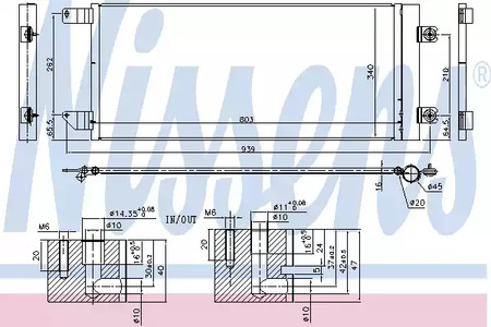 Конденсатор, кондиционер - Nissens 940495