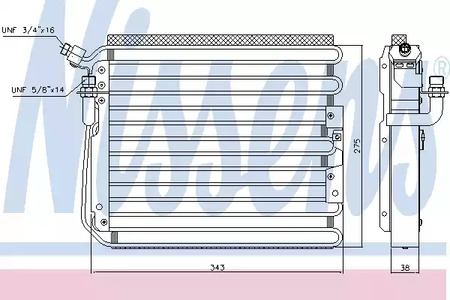 Конденсатор, кондиционер - Nissens 940551