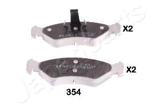 Колодки тормозные дисковые | перед | - Japanparts PA-354AF