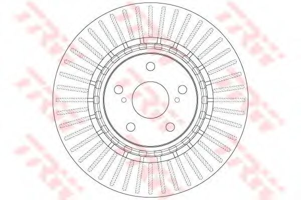 Диск тормозной | перед | - TRW DF6265