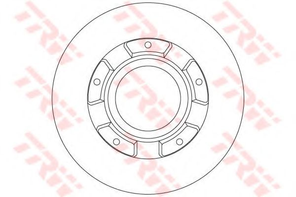 Диск тормозной | зад | - TRW DF6510S