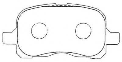 Комплект тормозных колодок, дисковый тормоз - Aisin ASN-267
