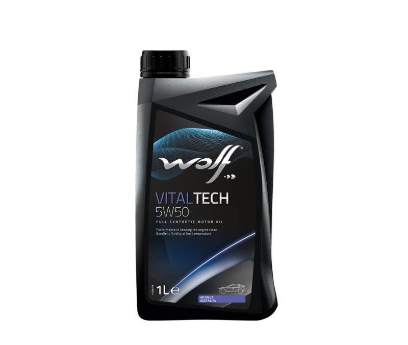 Масло моторное синтетическое Vitaltech 5w-50 1л - Wolf 8314629