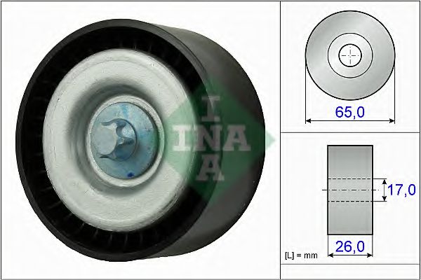 Паразитный / ведущий ролик, поликлиновой ремень - INA 532 0777 10