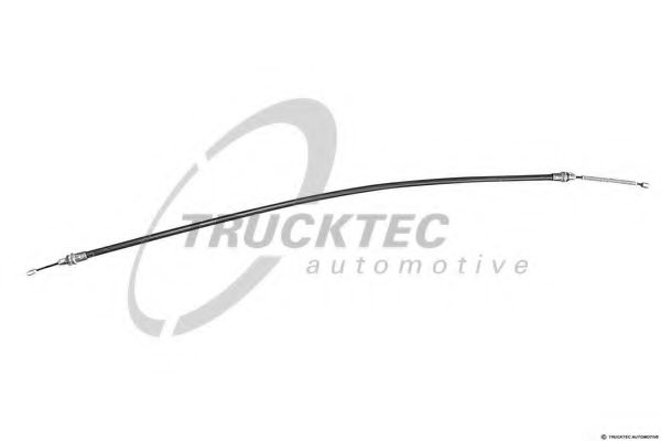 Трос, стояночная тормозная система | зад | - Trucktec Automotive 02.35.301