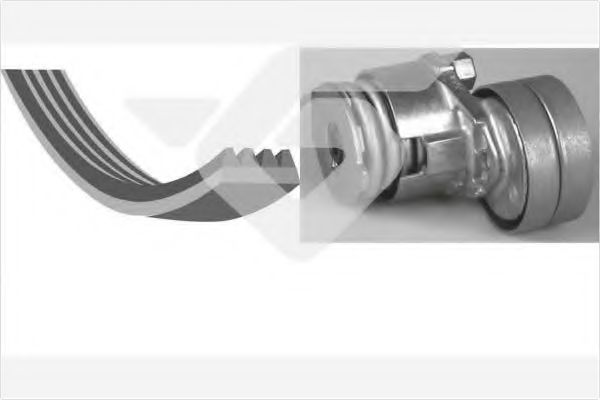Поликлиновой ременный комплект - Hutchinson KHV 159
