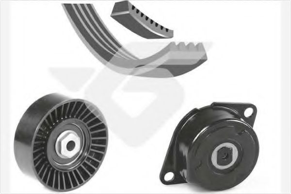 Поликлиновой ременный комплект - Hutchinson KHV 183