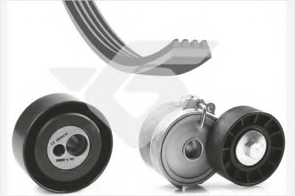 Поликлиновой ременный комплект - Hutchinson KHV 210