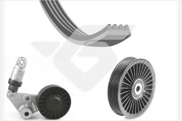Поликлиновой ременный комплект - Hutchinson KHV 216