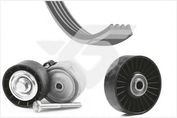 Поликлиновой ременный комплект - Hutchinson KHV 218