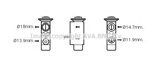 Расширительный клапан, кондиционер - AVA BW1441