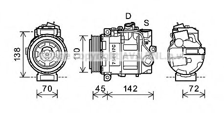 Компрессор кондиционера - AVA MSK615