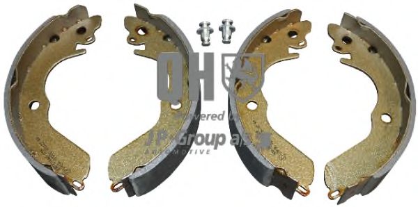 Снят, замена 3963900510 Комплект тормозных колодок | зад | - JP Group 3963900519