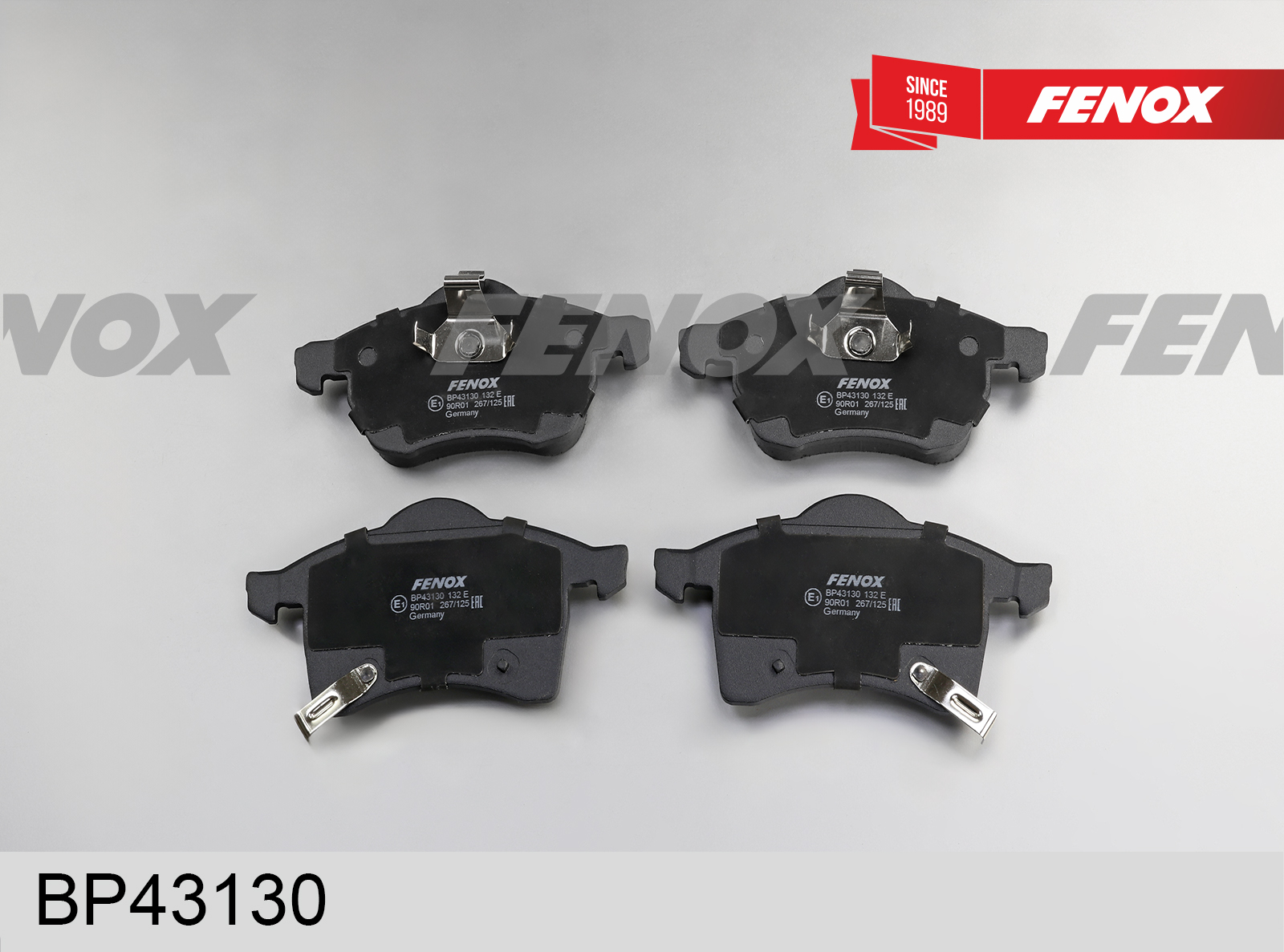 Колодки тормозные дисковые | перед прав/лев | - Fenox BP43130