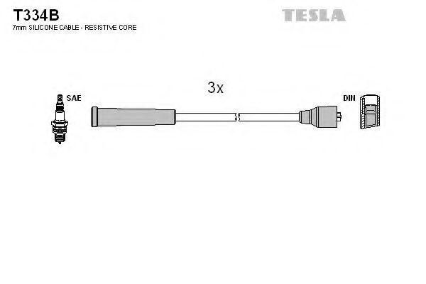 Комплект проводов зажигания - Tesla T334B