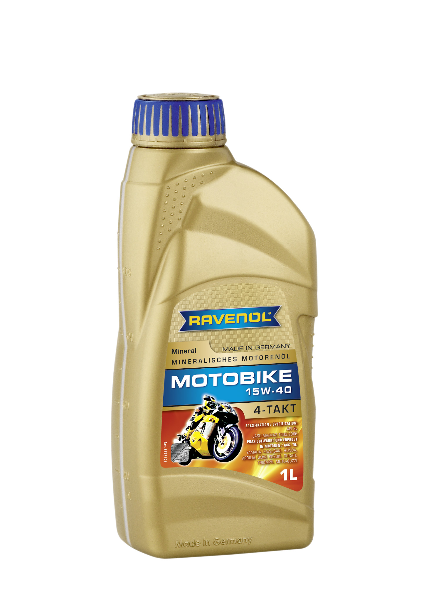 Моторное масло  Motobike 4-T Mineral SAE 15w-40 (1л) new - RAVENOL 1173121-001-01-999