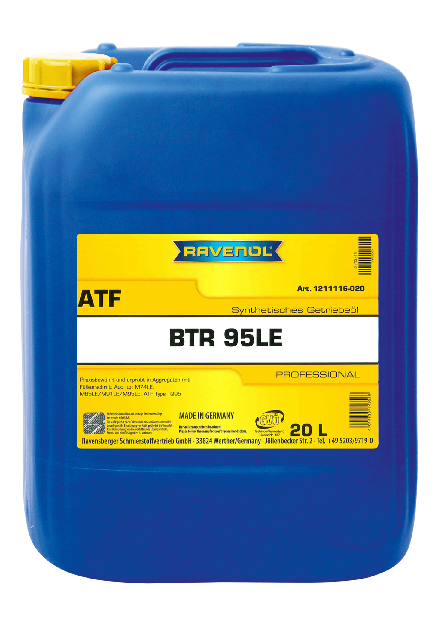 Масло автоматической коробки передач - RAVENOL 1211116-020-01-999