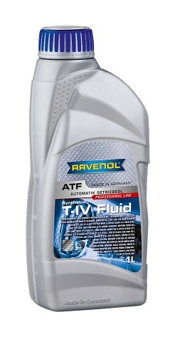 Масло трансмиссионное полусинтетическое для акпп ATF t-iv fluid 1л - RAVENOL 1212102-001-01-999