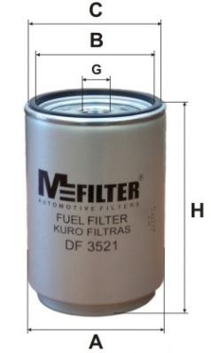 Фильтр топливный HCV - MFILTER DF 3521