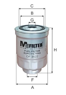 Фильтр топливный - MFILTER DF 3522
