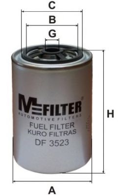 Фильтр топливный HCV - MFILTER DF 3523