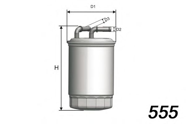 Фильтр топливный - MISFAT M618