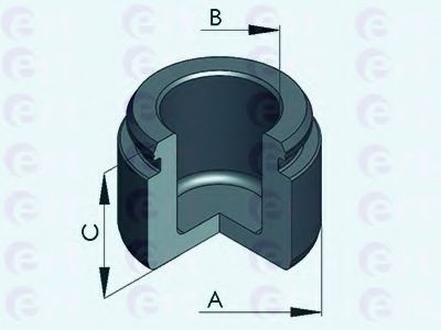 Поршень, корпус скобы тормоза - ERT 150952-C