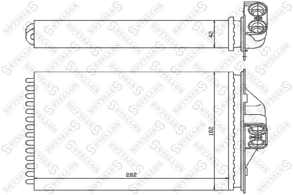 Радиат.печки Dodge Caravan All 95> - Stellox 10-35089-SX