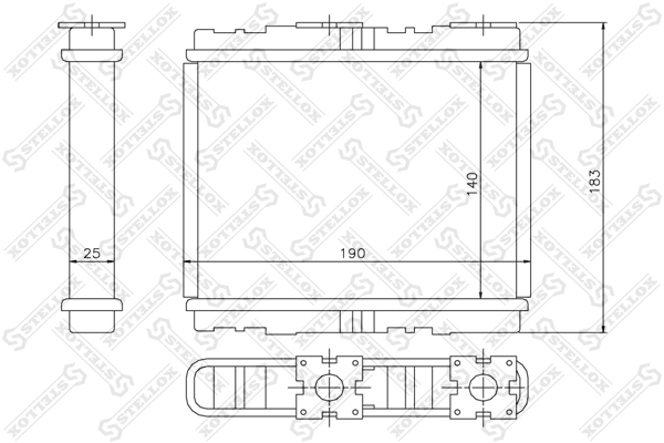 Радиат.печки Nissan Primera 2.0i 90-01 - Stellox 10-35094-SX