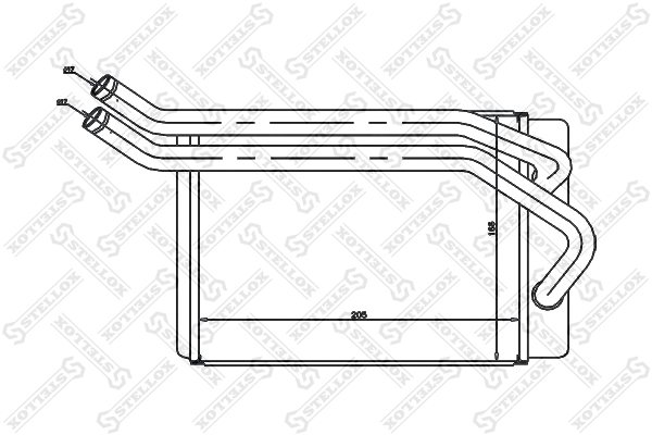 Радиатор печки Hyundai SantaFe 2.0/2.2/2 - Stellox 10-35131-SX