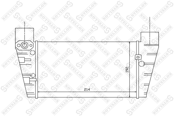 Интеркулер Audi A4 1.8t 00-04 - Stellox 10-40099-SX