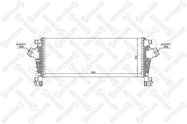 Интеркулер - Stellox 10-40219-SX