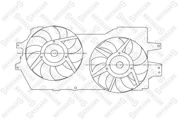 Вентилятор охлаждения Chrysler - Stellox 29-99107-SX