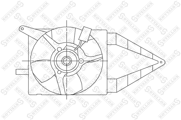 Вентилятор охлаждения Opel Vectra a - Stellox 29-99246-SX