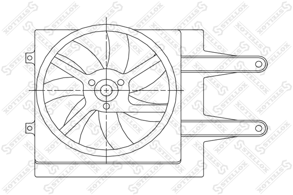 Вентилятор охлаждения   Seat - Stellox 29-99258-SX