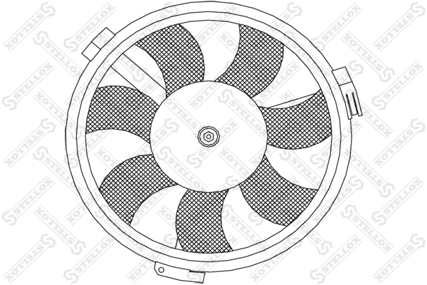 Вентилятор охлаждения Audi A6 1.8-2.8 97 - Stellox 29-99334-SX