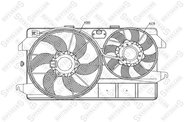 Вентилятор охлаждения Ford Transit - Stellox 29-99440-SX