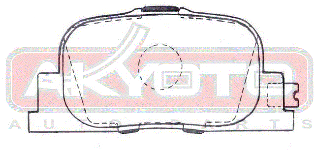 Комплект тормозных колодок, дисковый тормоз | зад | - Asva AKD-0510