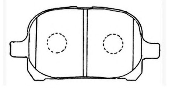 Комплект тормозных колодок, дисковый тормоз | перед | - Asva AKD-1404