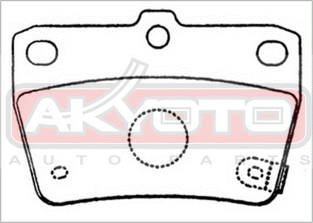 Комплект тормозных колодок, дисковый тормоз | зад | - Asva AKD-1424