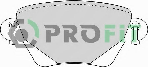 Комплект тормозных колодок, дисковый тормоз | зад | - Profit 5000-1416