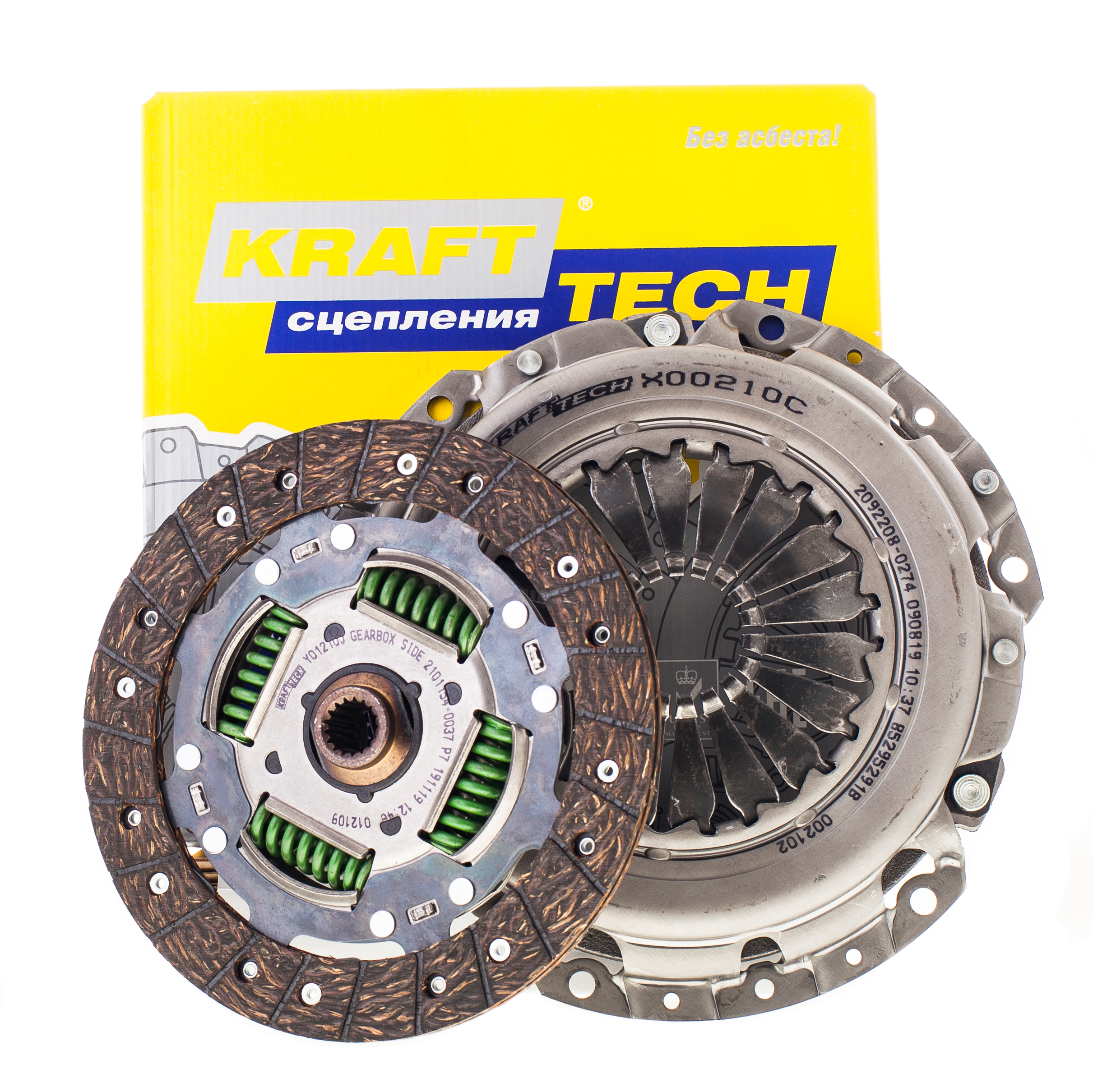 Комплект сцепления без выжимного подшипника - KRAFTtech W00210D9